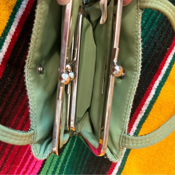 Whiting and Davis Green Metallic Mesh mini bag - Picture 7 of 9